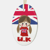 Internationaal - Brits meisje - SRF Keramisch Ornament (Links)