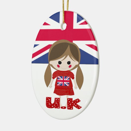 Internationaal - Brits meisje - SRF Keramisch Ornament (Links)