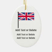 Internationaal - Brits meisje - SRF Keramisch Ornament (Achterkant)