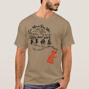 Internationaal Chinees Man T-shirt nieuwjaar 2020