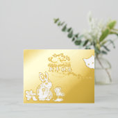 Internationaal Chinees Nieuwjaar 2023 P Folie Feestdagen Briefkaart (Staand Voorkant)