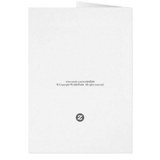 Internationaal Geloof Wenskaart (Achterkant)