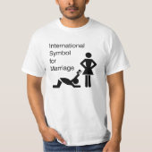 Internationaal huwelijkssymbool t-shirt (Voorkant)