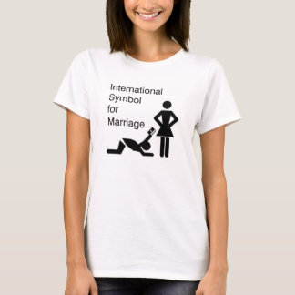 Internationaal huwelijkssymbool t-shirt