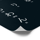 Internationaal > Japans | Hiragana Alphabet ひらがな D Poster (Hoek)