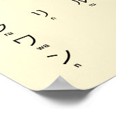 Internationaal > Japans | Katakana Alphabet カタカ ナ Poster (Hoek)