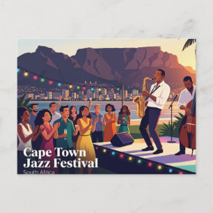 Internationaal Jazzfestival van Kaapstad Zuid-Afri Briefkaart