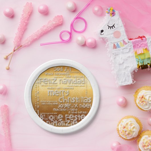 Internationaal Kerst Navidad Noel Paper Bord (Feest)