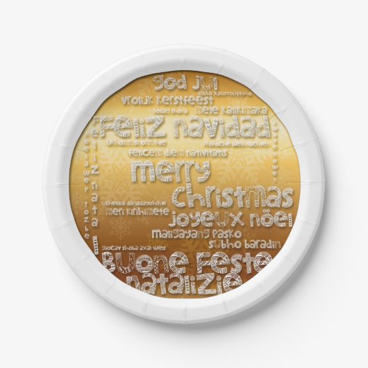 Internationaal Kerst Navidad Noel Paper Bord (Voorkant)