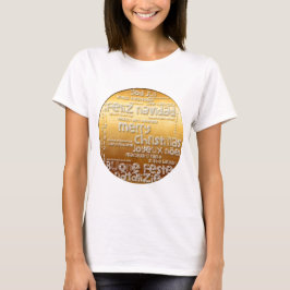 Internationaal kerstfeest Navidad Noel W T-shirt