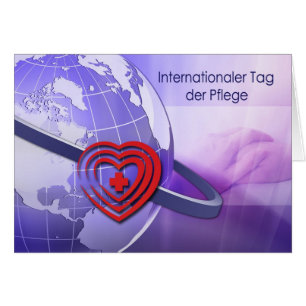 Internationaal Label der Pflege. Kaart in het Duit