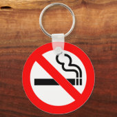 Internationaal officieel symbool voor roken sleutelhanger (Voorkant)