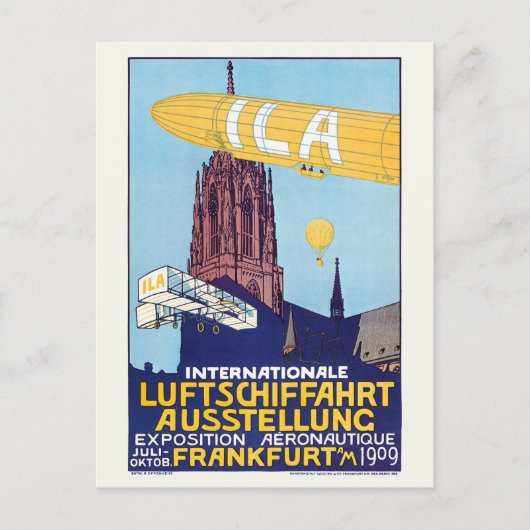 Internationaal Poster Luchtvaarttentoonstelling 19 Briefkaart (Voorkant)