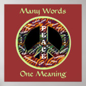 Internationaal Poster voor vredeshandtekeningen (Voorkant)