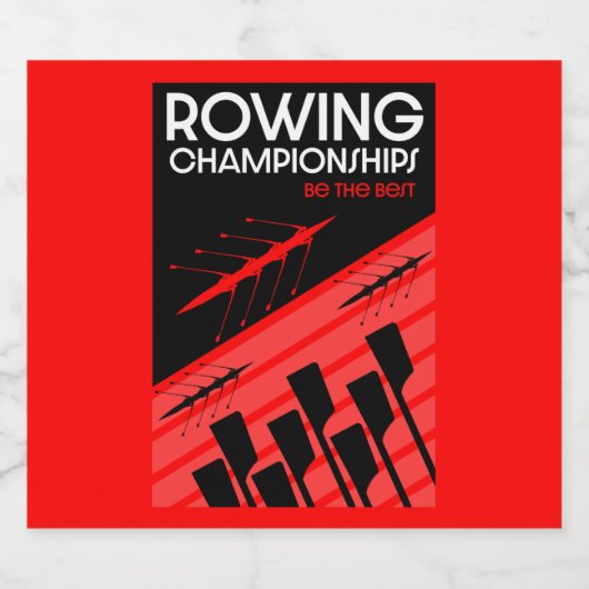 Internationaal roeien bier etiket (Enkel label)