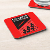 Internationaal roeien bier onderzetter (Linkerzijde)