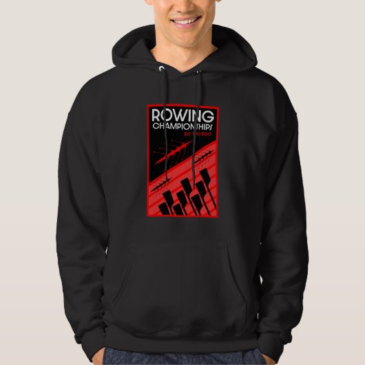 Internationaal roeien hoodie (Voorkant)