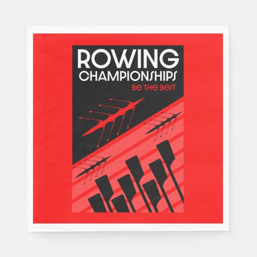 Internationaal roeien servet (Voorkant)