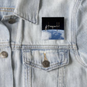 Internationaal ruimtestation 11 vierkante button 5,1 cm (In situ)