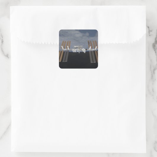 Internationaal Ruimtestation 11 Vierkante Sticker (Tas)