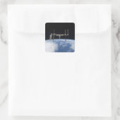 Internationaal ruimtestation 11 vierkante sticker (Tas)