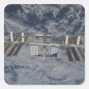 Internationaal Ruimtestation 12 Vierkante Sticker