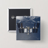 Internationaal Ruimtestation 13 Vierkante Button 5,1 Cm (Voorkant /achterkant)
