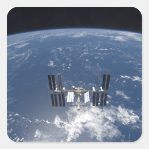 Internationaal Ruimtestation 14 Vierkante Sticker