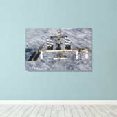 Internationaal ruimtestation 16 canvas afdruk (Insitu (Houten vloer))
