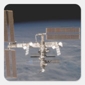 Internationaal Ruimtestation 16 Vierkante Sticker (Voorkant)