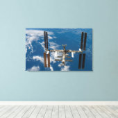 Internationaal ruimtestation 18 canvas afdruk (Insitu (Houten vloer))