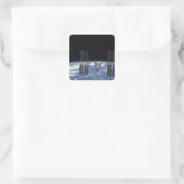 Internationaal Ruimtestation 18 Vierkante Sticker (Tas)