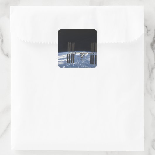 Internationaal Ruimtestation 18 Vierkante Sticker (Tas)