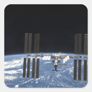 Internationaal Ruimtestation 18 Vierkante Sticker