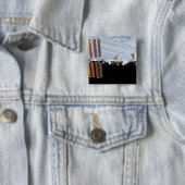 Internationaal ruimtestation 21 vierkante button 5,1 cm (In situ)