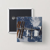 Internationaal Ruimtestation 22 Vierkante Button 5,1 Cm (Voorkant /achterkant)