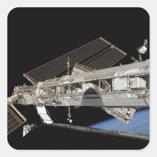 Internationaal ruimtestation 23 vierkante sticker (Voorkant)
