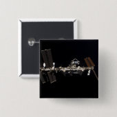 Internationaal Ruimtestation 24 Vierkante Button 5,1 Cm (Voorkant /achterkant)