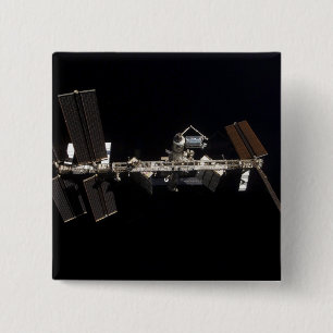 Internationaal Ruimtestation 24 Vierkante Button 5,1 Cm