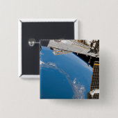 Internationaal ruimtestation 27 vierkante button 5,1 cm (Voorkant /achterkant)