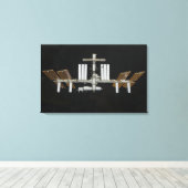 Internationaal Ruimtestation 2 Canvas Afdruk (Insitu (Houten vloer))