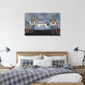Internationaal Ruimtestation 3 Canvas Afdruk (Insitu (Slaapkamer))