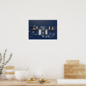 Internationaal Ruimtestation 3 Poster (Keuken)