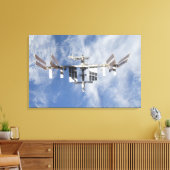 Internationaal ruimtestation 4 canvas afdruk (Insitu (Woonkamer))