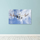 Internationaal ruimtestation 4 canvas afdruk (Insitu (Houten vloer))