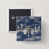 Internationaal Ruimtestation 6 Vierkante Button 5,1 Cm (Voorkant /achterkant)