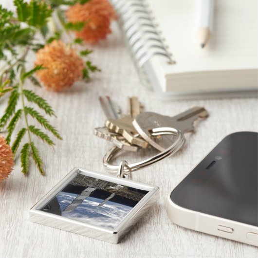 Internationaal Ruimtestation 7 Sleutelhanger (Zijkant)