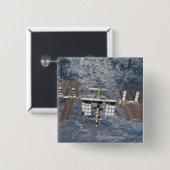 Internationaal Ruimtestation 8 Vierkante Button 5,1 Cm (Voorkant /achterkant)