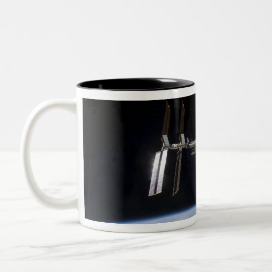 Internationaal ruimtestation 9 tweekleurige koffiemok (Links)