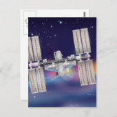 Internationaal ruimtestation briefkaart (Voorkant / Achterkant)